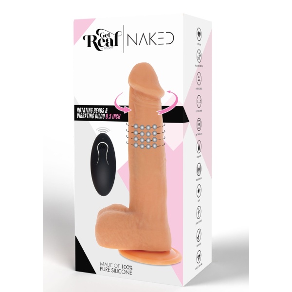 Dildo Vibrante Con Sfere Rotanti