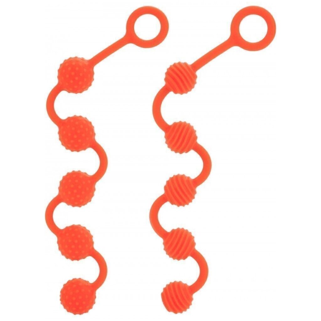 Perline Anali In Silicone Morbido Arancio