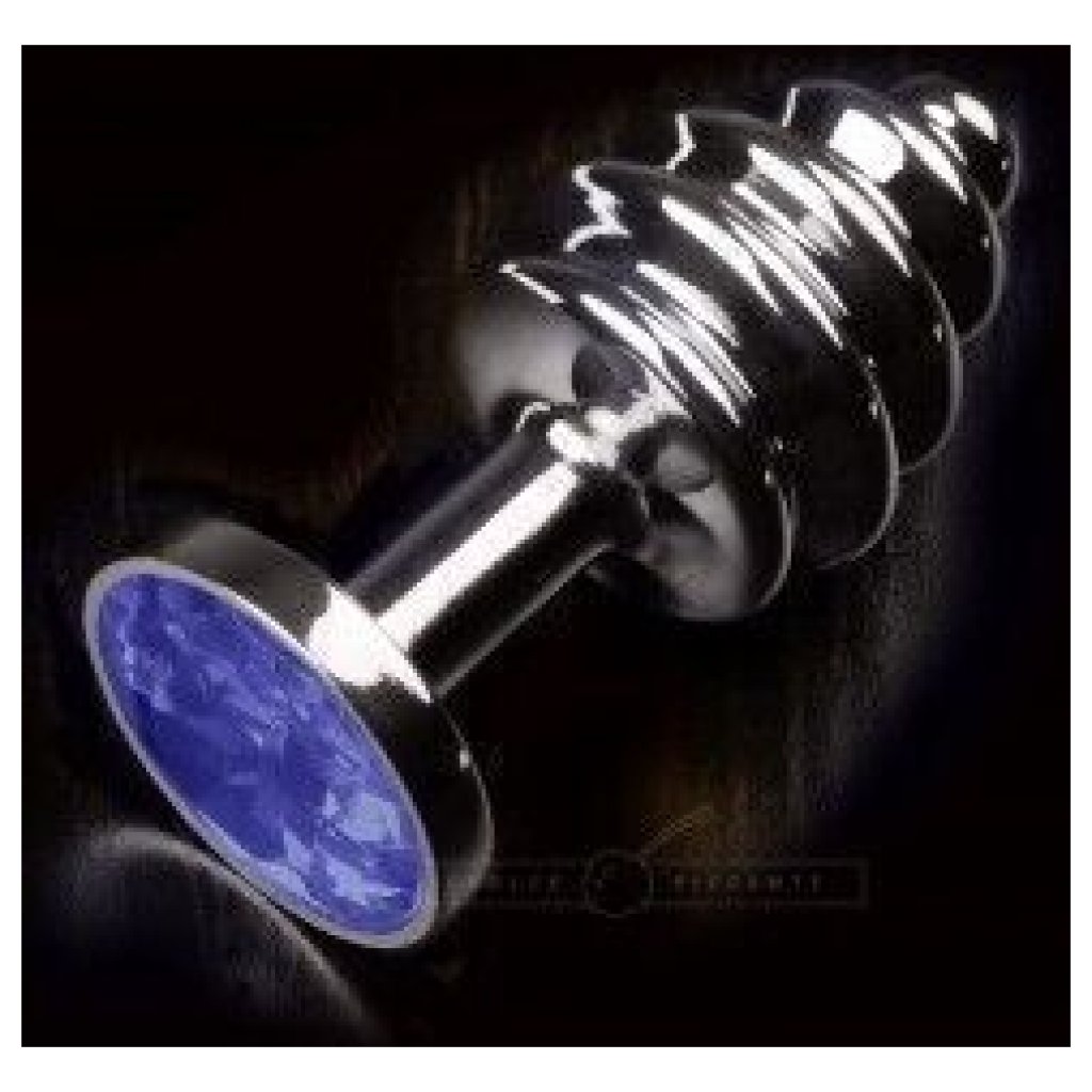 plug anale Jewellery Ribbed Blue