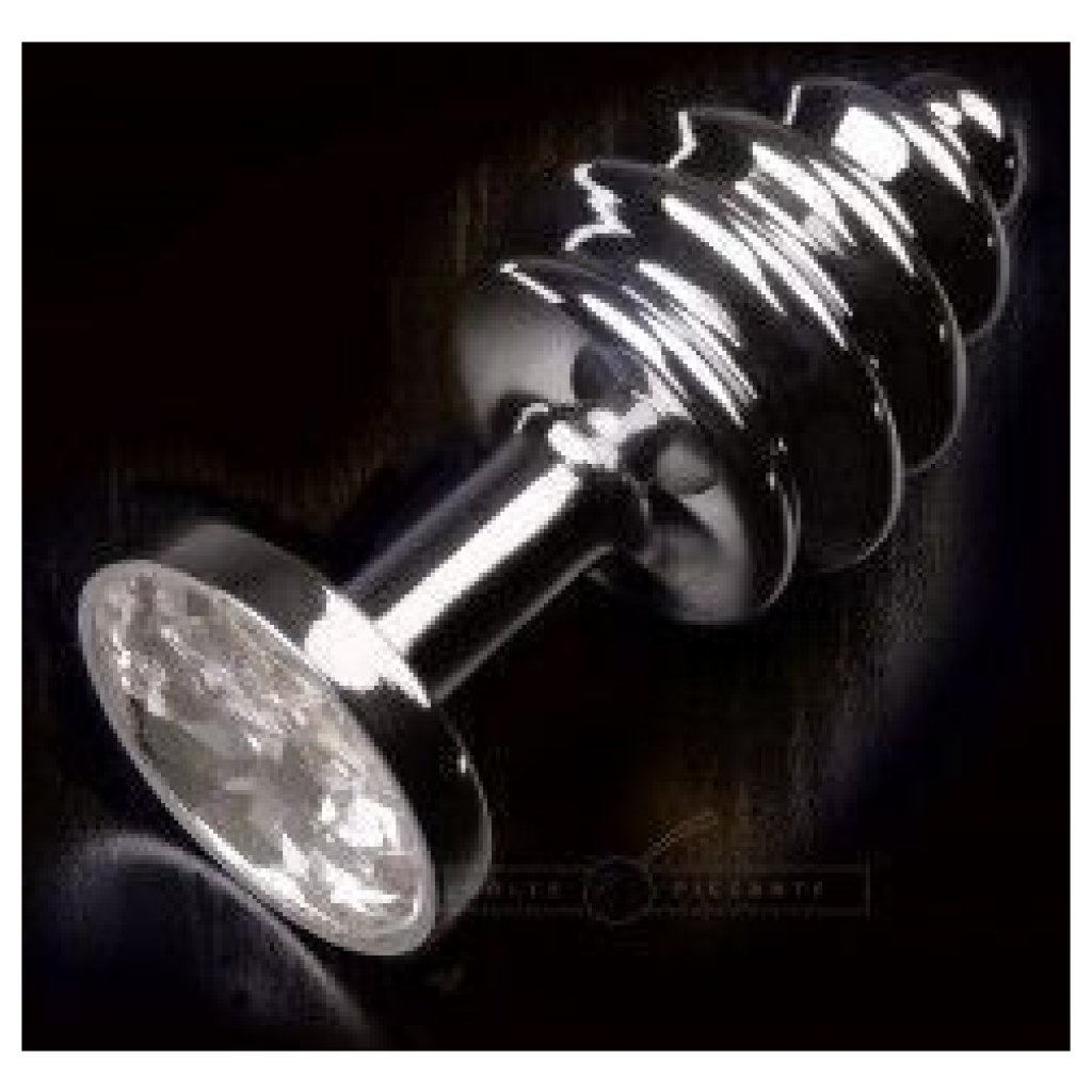 plug anale Jewellery Ribbed Silver