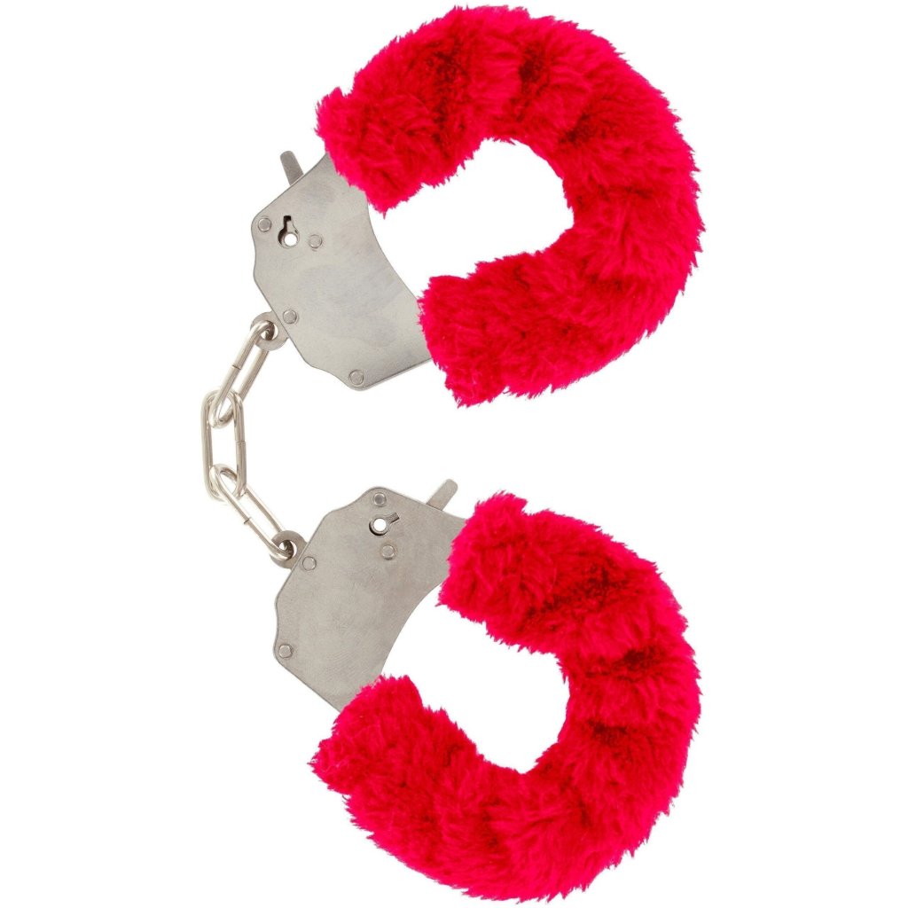 Manette Peluche Furry Fun Red