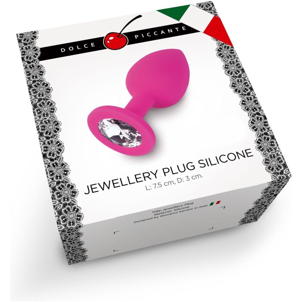 Plug Anale Small in Silicone con Cristallo